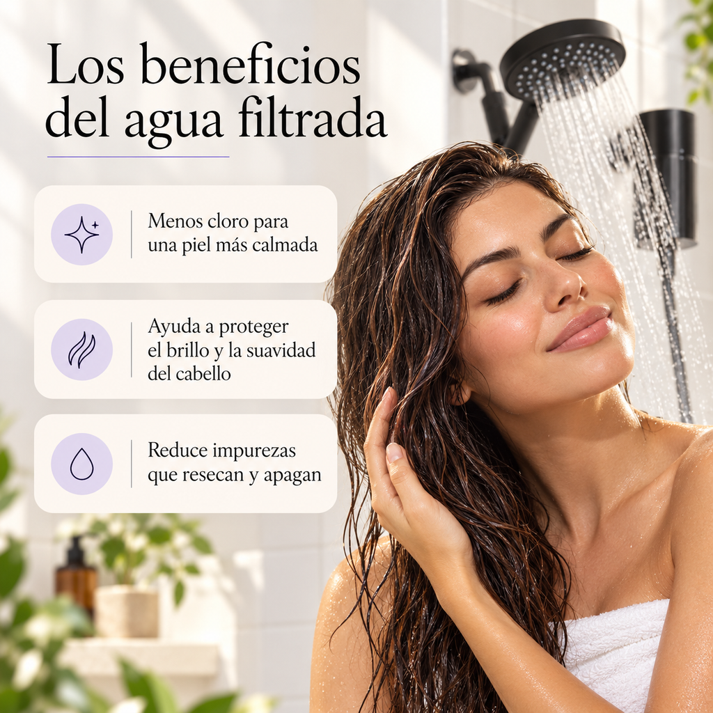 Sasancare - Cabezal de Ducha Filtrante